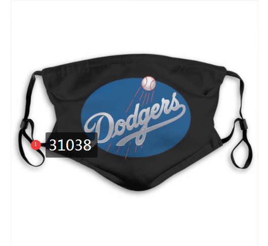 2020 Los Angeles Dodgers Dust mask with filter 44->mlb dust mask->Sports Accessory